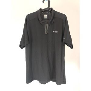 (V) Columbia Titanium Men shirt SS omni-dry casual black sz XL